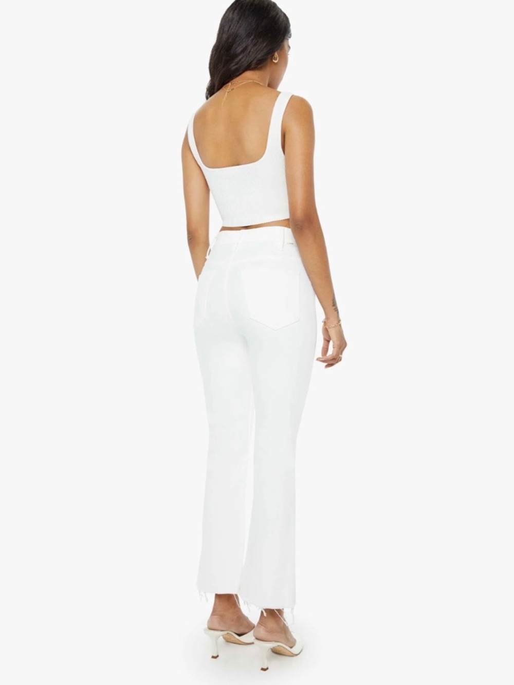 Jeans MOTHER 28 size hustler ankle fray